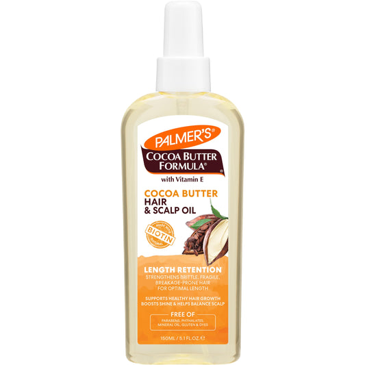 Palmer's front packaging showing product for moisturizing scalp and hair