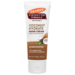 Palmer's hand cream front tube showing packaging and compact size benefit