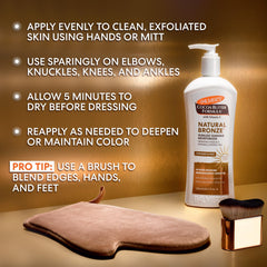 Palmer's pump top dispensing lotion for controlled, no-mess application