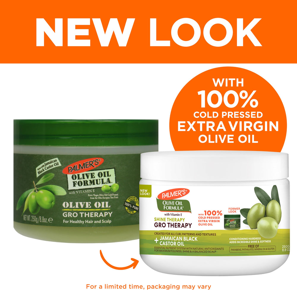 Palmer's open jar showing smooth balm texture for deep conditioning