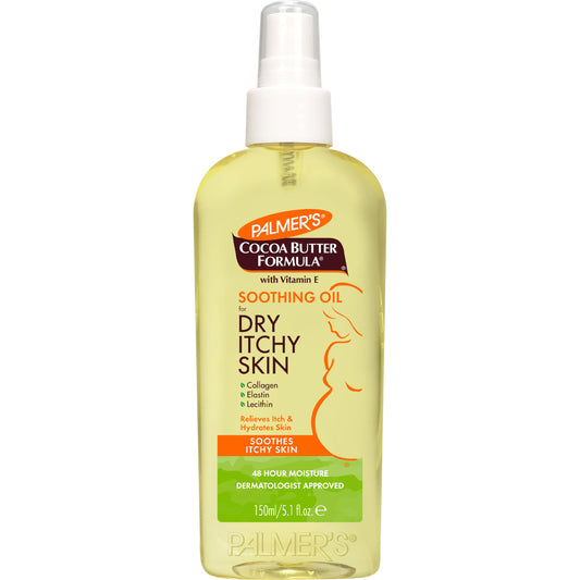 Palmer's front packaging showing 5.1 oz bottle and brand benefits