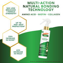 Palmer's leave-in treatment being applied to damp hair for improved manageability
