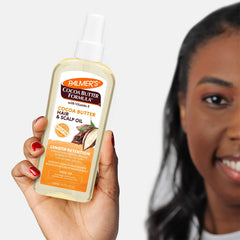 Palmer's on twists showing added shine and improved strand manageability