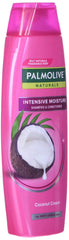 Palmolive Naturals in bathroom use demonstrating softer hair and easy styling