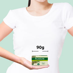 Single Palmolive Olive & Milk soap bar angled to show shape and smooth finish for gentle cleanse