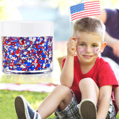 paminify applied on cheek for bold game-day team spirit
