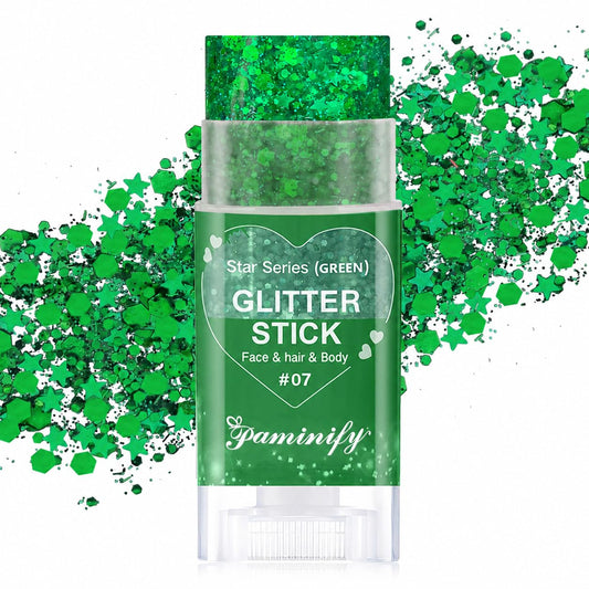 paminify front packaging showing vibrant green stick and branding benefit: clear product ID