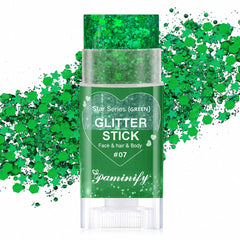 paminify front packaging showing vibrant green stick and branding benefit: clear product ID