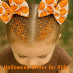 paminify glitter stick in hairline detail highlighting secure, waterproof wear