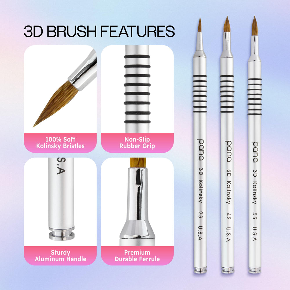 PANA brush held in hand to show scale and ergonomic control advantage