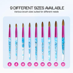 PANA brush beside ruler showing 7.1 inch length and accurate size reference