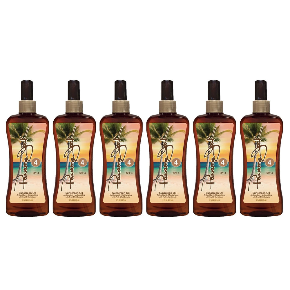 Panama Jack bottle in sunlight demonstrating glow-enhancing finish and antioxidant formula