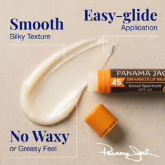 Panama Jack Dreamsicle tube in hand to show pocket-friendly scale