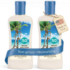 Panama Jack sunscreen in a beach setting conveying everyday outdoor use and sun care