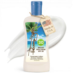 Panama Jack front packaging showing SPF 30 and non greasy benefit