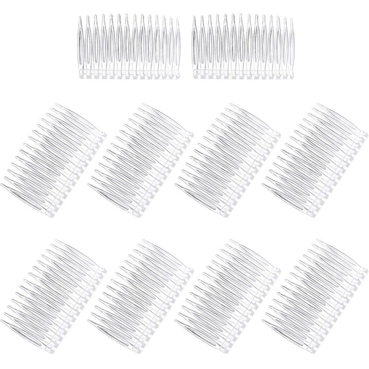 Pangda clear comb front view showing smooth finish and discreet appearance