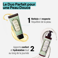 Panier des Sens texture droplet on fingertip showing silky gel consistency