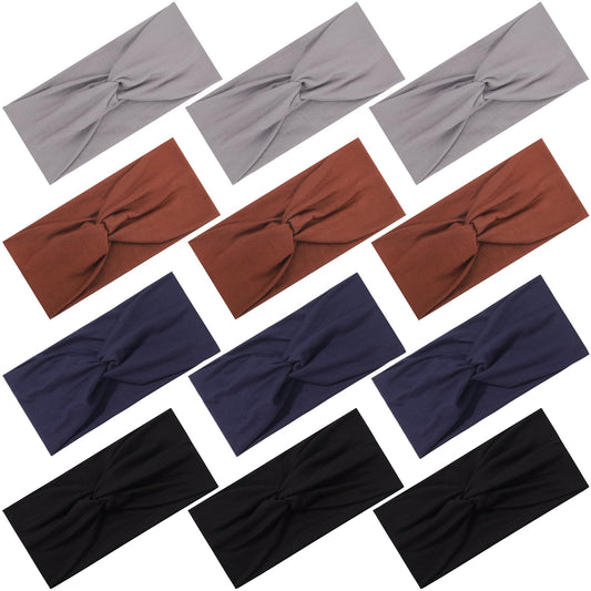 Panleding front packaging showing 12 headbands with clear variety and convenience