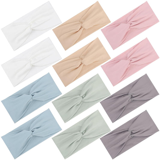 Panleding front packaging showing 12 headbands and color variety for convenient gifting