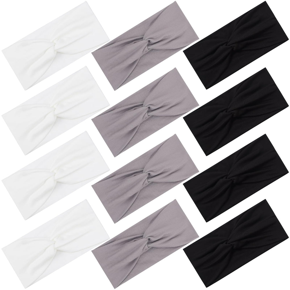 Panleding front packaging showing 12-piece headband set, easy wardrobe matching
