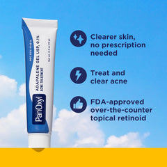 close-up of PanOxyl gel texture on fingertip, highlighting lightweight absorption benefit