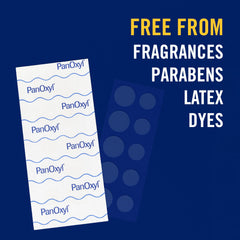 PanOxyl application step with cleanser showing better adhesion on clean skin