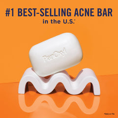 PanOxyl bar texture detail highlighting gentle, soap-free surface conditioning