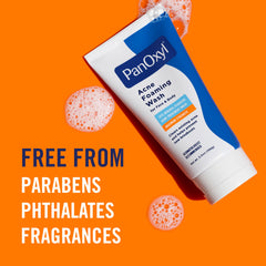 PanOxyl used on back to show effective body acne cleansing