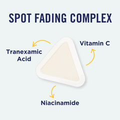 PanOxyl patch applied on cheek overnight protecting and brightening