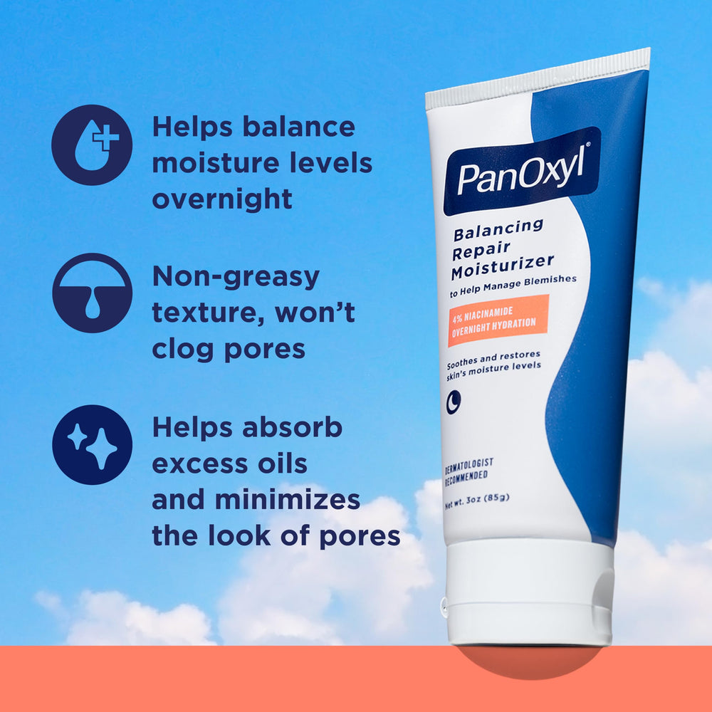PanOxyl texture close-up gel-cream showing lightweight hydration