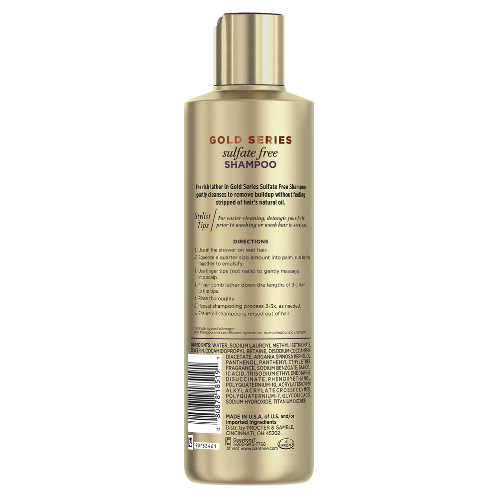 Pantene lather close-up demonstrating argan oil hydration and easy detangling benefit