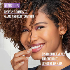 Pantene argan oil texture drop highlighting lightweight absorption benefit