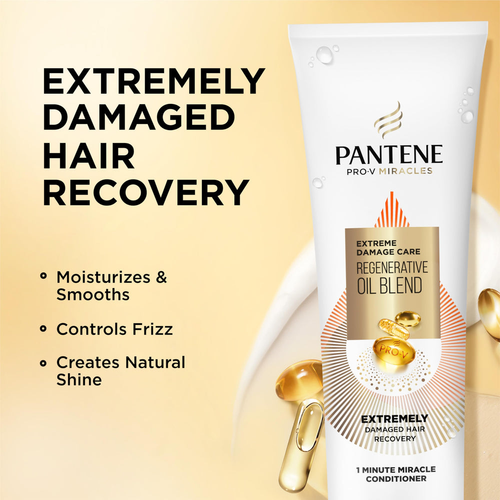 Pantene back label with directions and ingredient highlights for safe usage