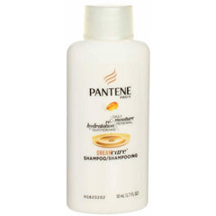 Pantene bottle close-up label highlighting Pro-V nutrients and ingredient clarity benefit