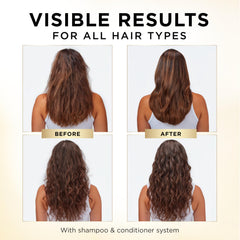 Pantene creamy lather texture in hand demonstrating rich moisturizing foam