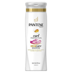 Pantene Pro-V Curly Perfection front bottle showing label and size, highlights defined-curl benefits