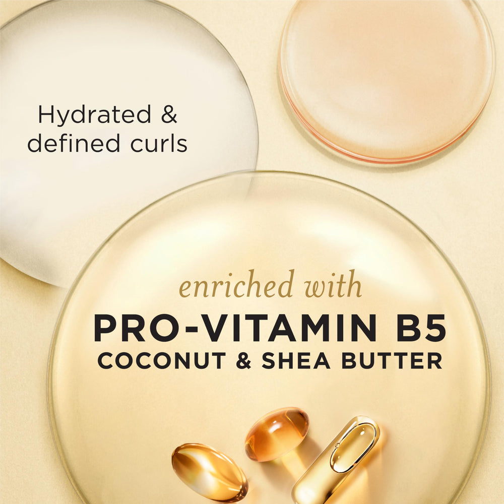 Pantene used while diffusing hair to enhance curl shape and reduce frizz