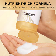 Pantene label close-up showing Pro‑Vitamin B5, Biotin and Collagen information