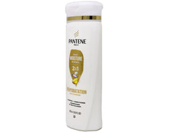 Pantene foamy lather in hand that cleanses and hydrates hair effectively