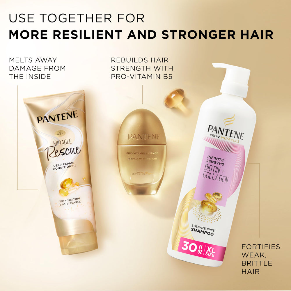 Pantene treated hair with smooth shine demonstrating improved manageability