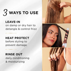 Pantene Miracle Rescue texture close-up showing creamy lightweight formula for smooth, non-greasy feel