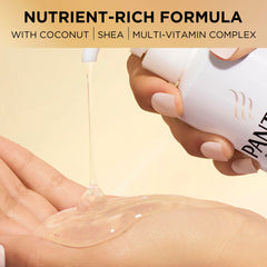 Pantene Pro-V lather on a hair strand demonstrating gentle foam
