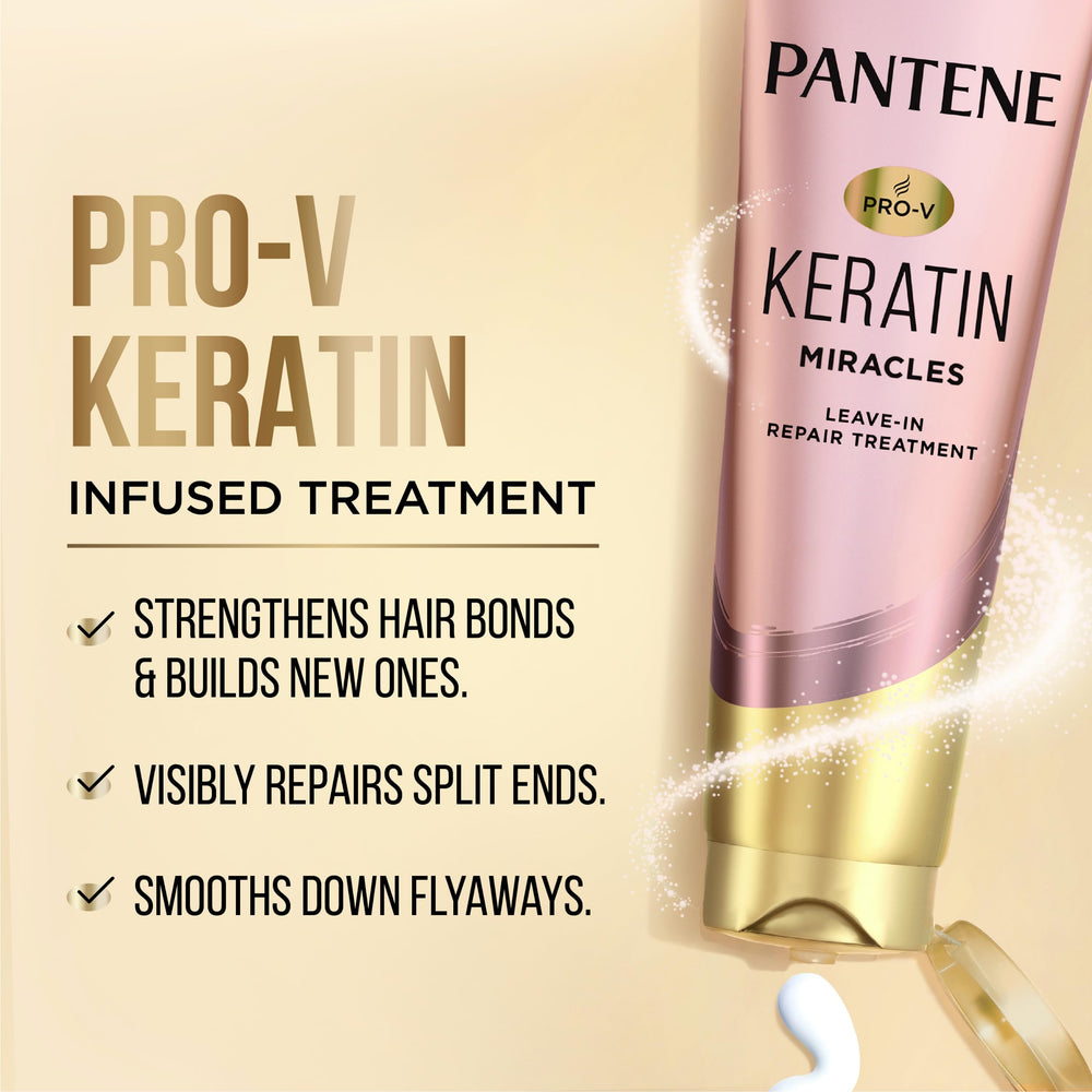 Pantene pump closeup displaying nozzle and convenient dispensing for measured use