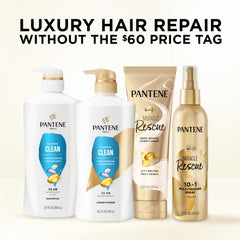 Pantene bottle on shower shelf in lifestyle scene for daily routine convenience