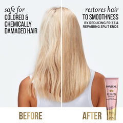 Pantene cream texture on fingertips highlighting smooth blend and hydrating feel