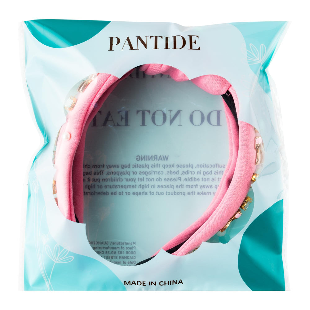PANTIDE headband on vanity with gift box, presents ready-to-gift benefit