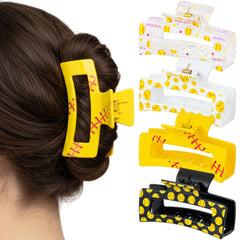 PANTIDE front packaging showing 4 softball-themed hair clips and colors for easy selection