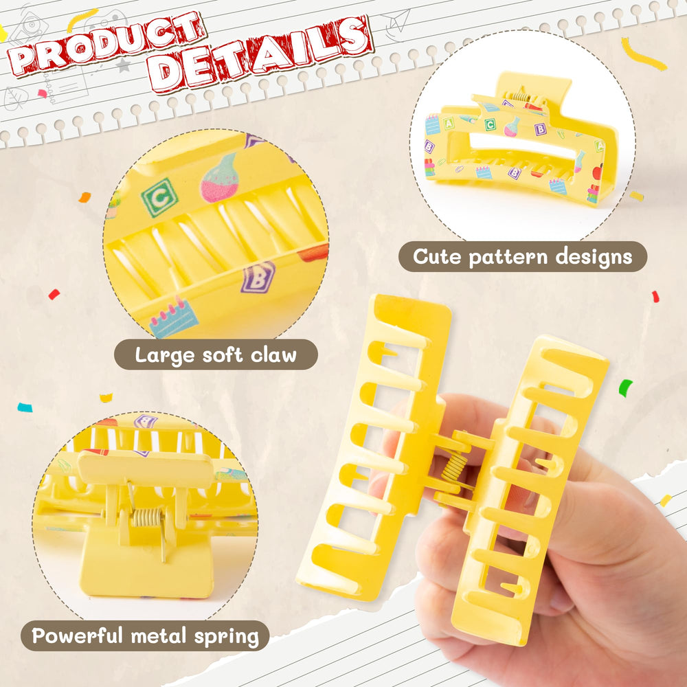 PANTIDE pattern details on pencil apple and ruler designs for stylish look
