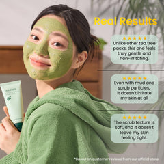 Papa Recipe ultra-fine red bean powder grains highlighting mild exfoliation benefit