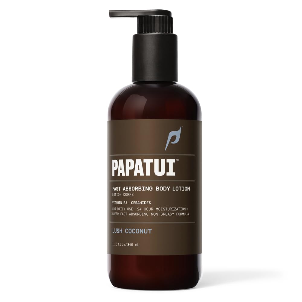 PAPATUI flatlay with grooming items showing everyday routine compatibility benefit